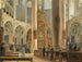 Interior painting of the Franciscan church in Salzburg - Rudolf von Alt — artwork view
