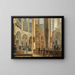 Interior painting of the Franciscan church in Salzburg - Rudolf von Alt — framed artwork on a wall