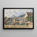 End of Summer in Liezen - Rudolf von Alt — framed artwork on a wall