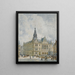 Renaissance-style City Hall Painting - Rudolf von Alt — framed artwork on a wall