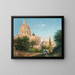 Saint Peter's Basilica from the Vatican Garden - Rudolf von Alt — framed artwork on a wall