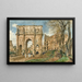 L'Arc de Constantin et le Colisée Rome - Rudolf von Alt — framed artwork on a wall