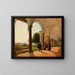 The Death of Torquato Tasso at Sant'Onofrio on the Gianicolo, Rome - Rudolf von Alt — framed artwork on a wall