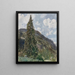The old spruce tree of Bad Gastein - Rudolf von Alt — framed artwork on a wall