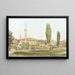 Vue du palais des Khans à Bakhtchissaraï, Crimée - Rudolf von Alt — framed artwork on a wall