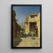 an Arabic street - Rudolph Gustav Müller — framed artwork on a wall