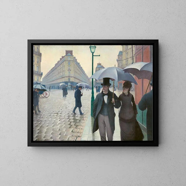 Reproduction of the painting Rue de Paris, rainy weather - Gustave Caillebotte
