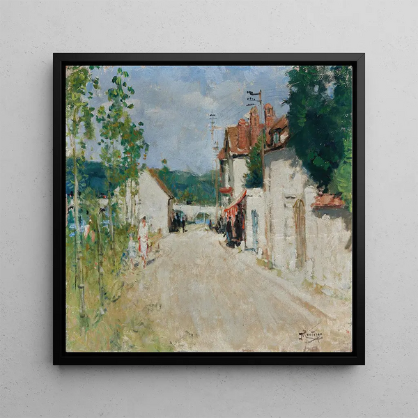 Rue de Village - Pierre Eugène Montézin — framed artwork on a wall