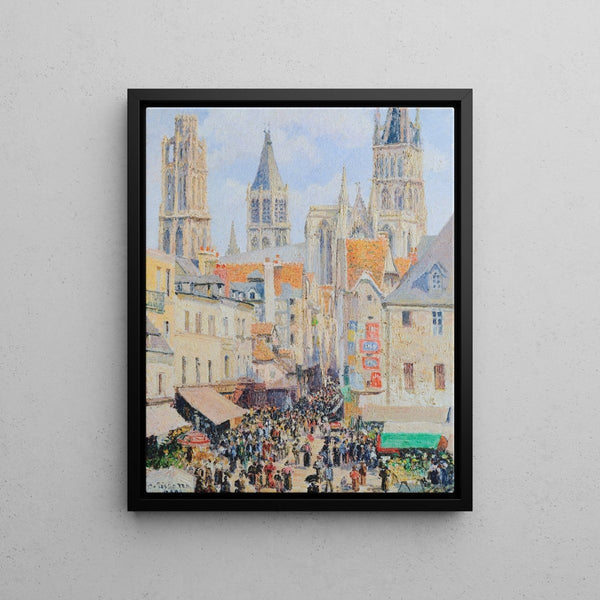 Reproduction of the painting Rue de l’Épicerie, Rouen - Camille Pissarro