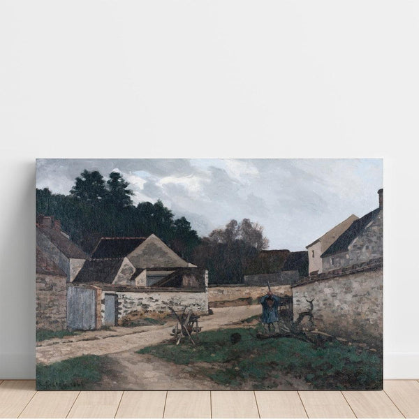 Reproduction of the painting Rue de village à Marlotte - Alfred Sisley