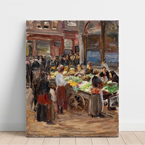 Reproduction of the painting Jewish Street in Amsterdam - Max Liebermann