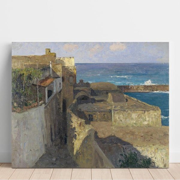 Reproduction of the painting Narrow alley in Forio - Alfred Zoff
