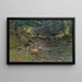 Herd of sheep and young shepherds by the stream - Ruggero Panerai — framed artwork on a wall