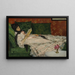 Woman reading - Rupert Bunny — framed artwork on a wall