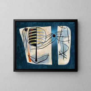 Untitled Painting - Rupert D Turnbull — framed artwork on a wall