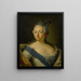 Portrait of Elizabeth Petrovna - Russian School — framed artwork on a wall