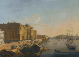 View of the Imperial Academy of Fine Arts of Saint Petersburg - Russian School — artwork view
