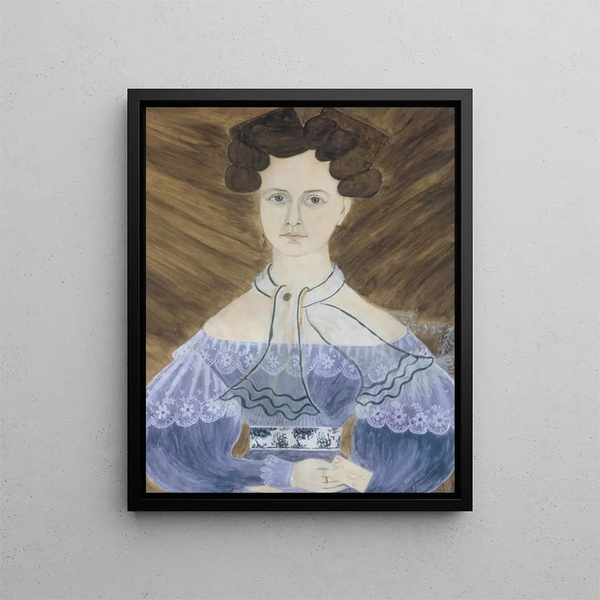 Mlle Emeline Parker de Lowell, Massachusetts - Ruth Whittier Shute — framed artwork on a wall