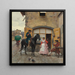 S'arrêtant pour boire - Raffaello Sorbi — framed artwork on a wall