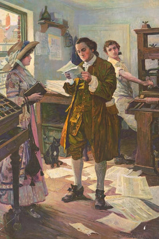 SM Arthurs - Benjamin Franklin printer Philadelphia.webp