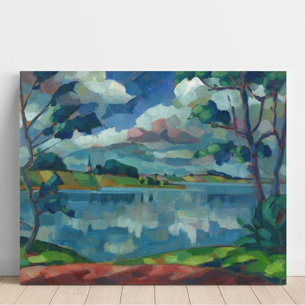Reproduction of the painting Saadjärv Painting - Äksi Church - Konrad Mägi
