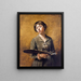 Self-portrait - Sabine Lepsius — framed artwork on a wall
