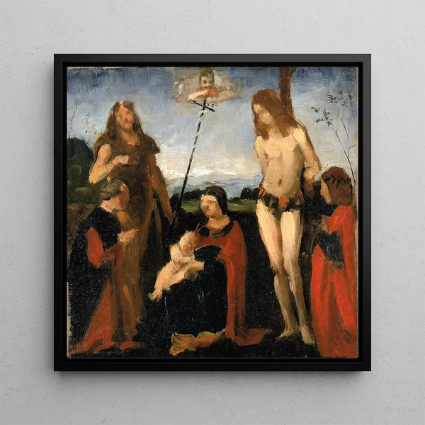 Sacred Conversation Painting - Kenyon Cox — framed artwork on a wall