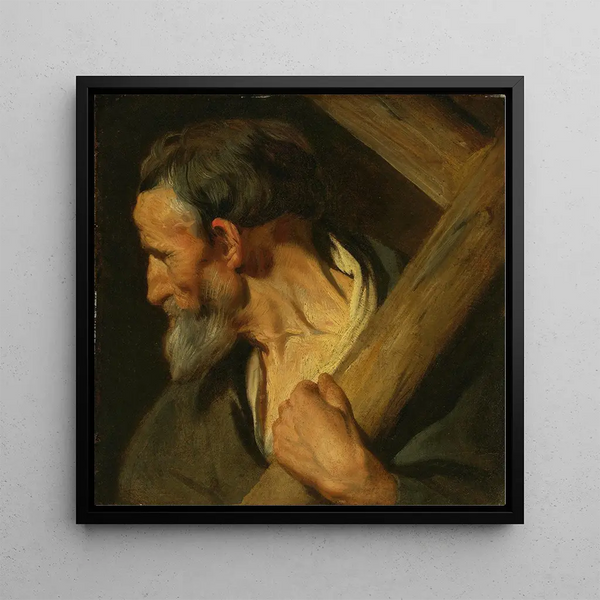 Saint Andrew Painting - Jacob Jordaens — framed artwork on a wall