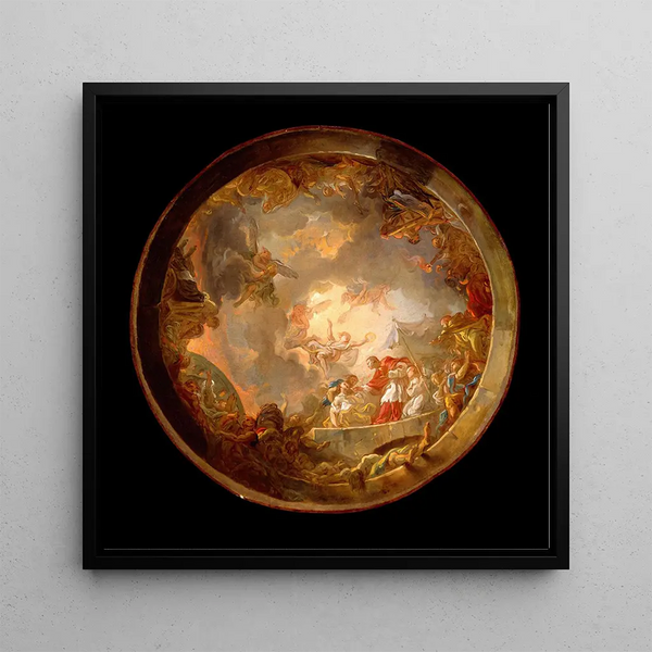 Saint Carlo Borromeo caring for plague victims - Jean-Simon Berthélemy — wall display of the artwork