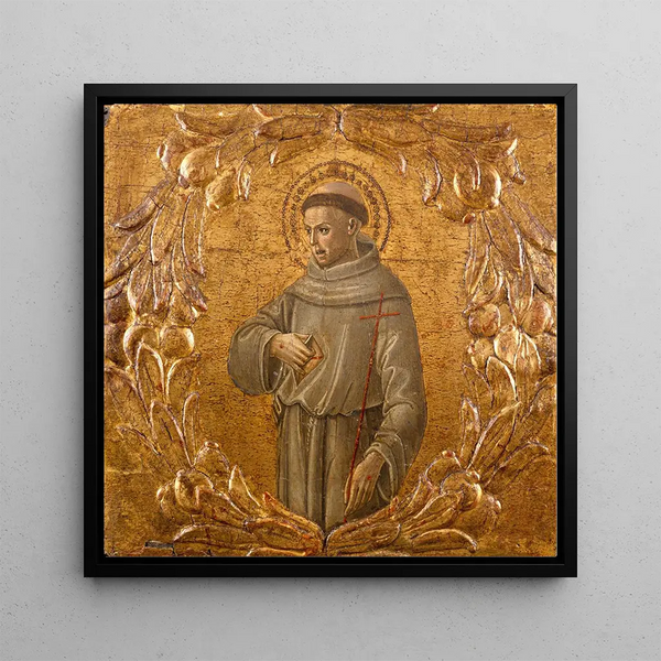 Saint François - Benvenuto di Giovanni — framed artwork on a wall