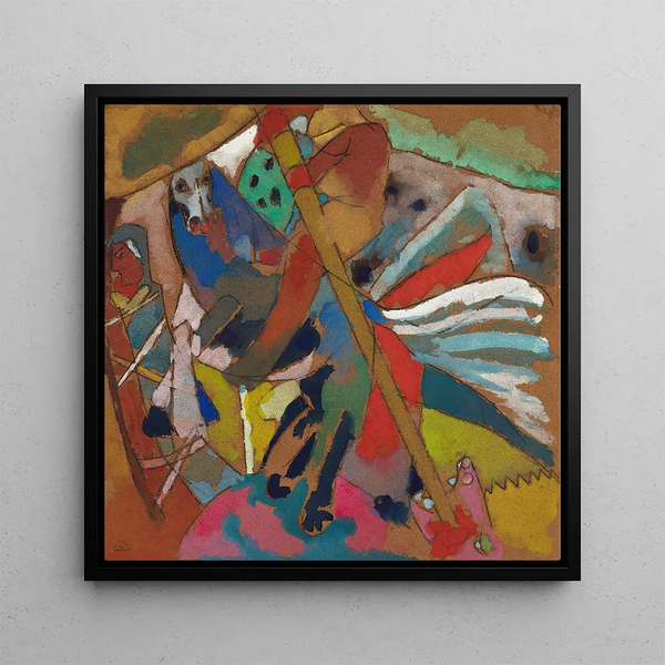 Saint Georges II - Wassily Kandinsky — framed artwork on a wall
