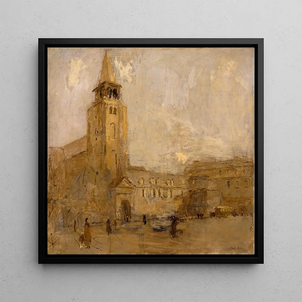Saint-Germain-des-Prés n° II - Frank Edwin Scott — framed artwork on a wall