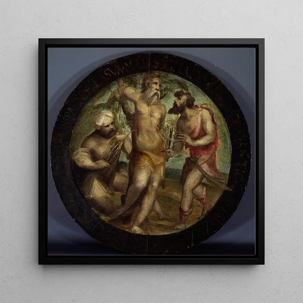 Saint Ignatius of Antioch eviscerated by Trajan's executioners - Domenico Beccafumi — wall display of the artwork