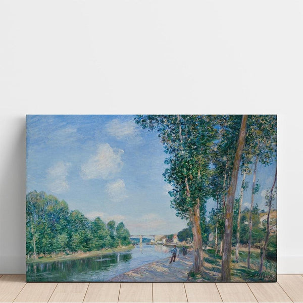 Reproduction of the painting Saint-Mammès painting, June Sunshine - Alfred Sisley