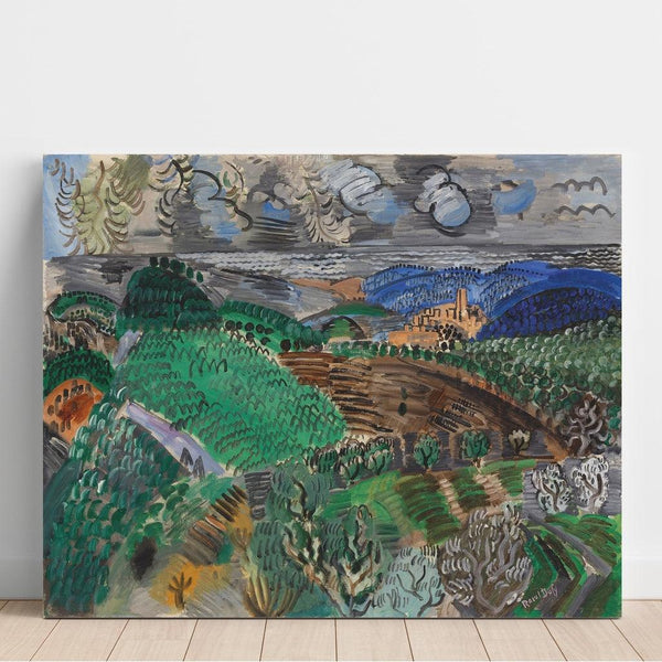 Reproduction of the painting Saint-Paul de Vence Painting - Raoul Dufy