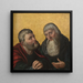 Saints Anthony and Paul - Anonymous — framed artwork on a wall