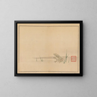 Sakai Hoitsu, flower and bird painting 06 - Sakai Hōitsu — framed artwork on a wall