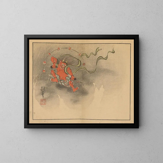 Sakai Hoitsu, flower and bird painting - Sakai Hōitsu — framed artwork on a wall