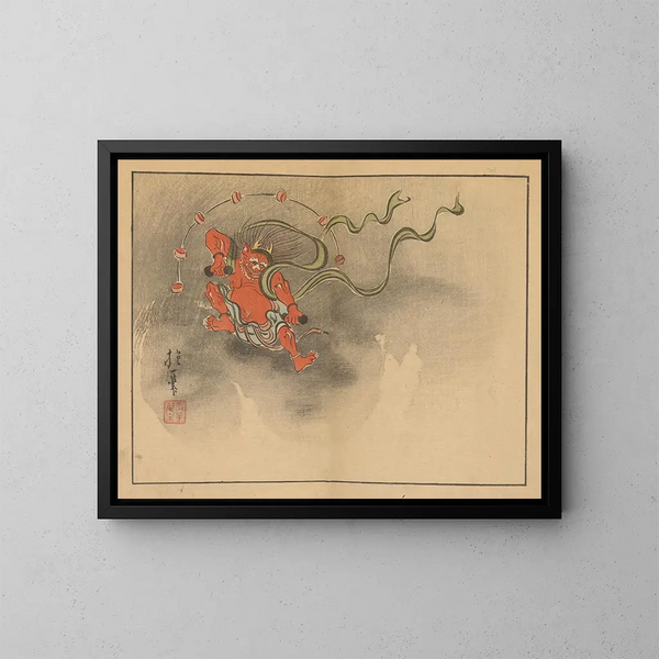 Sakai Hoitsu, flower and bird painting - Sakai Hōitsu — framed artwork on a wall