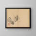 Sakai Hoitsu, flower and bird painting, pl. 11 - Sakai Hōitsu — framed artwork on a wall