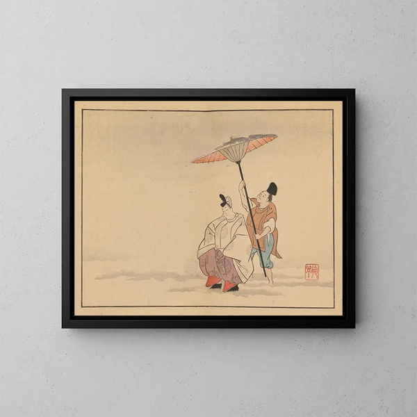 Sakai Hoitsu, 18th-century painting - Sakai Hōitsu — framed artwork on a wall