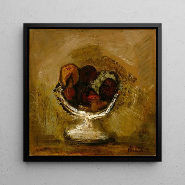 Fruit Salad Painting - Constant Permeke — framed artwork on a wall