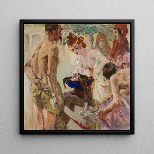 Salomé - Lovis Corinth — framed artwork on a wall