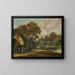 A village market scene - Salomon Rombouts — framed artwork on a wall