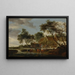 L'abreuvoir - Salomon van Ruysdael — framed artwork on a wall