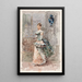 Dame en robe de cérémonie - Salvador Sánchez Barbudo — framed artwork on a wall