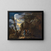Crucifixion de Polycrate - Salvator Rosa — framed artwork on a wall