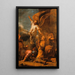 L'Ange quittant la maison de Tobie - Salvator Rosa — framed artwork on a wall
