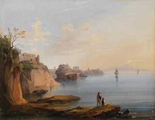 View of Naples from Posillipo - Salvatore Fergola — artwork view
