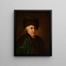 Portrait of the Russian poet G. R. Derzhavin - Salvatore Tonci — framed artwork on a wall
